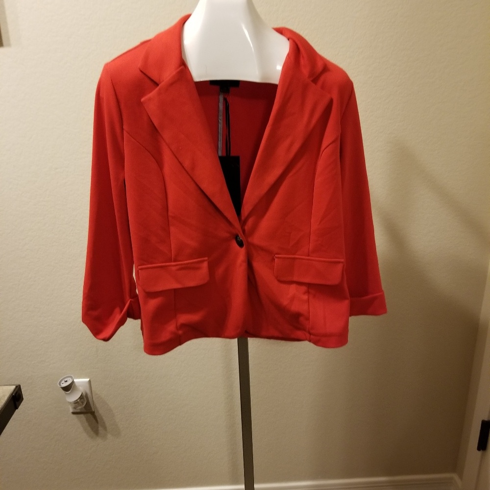 New Cherry Red Blazer